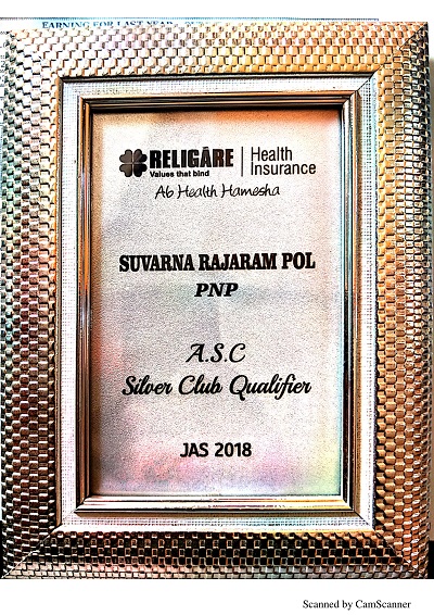 Award for Silver Club Qualifier