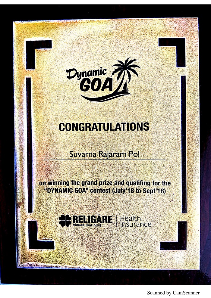 Certificate from Religare Health Insurance